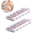 thumbnail image 2 of 2 Piezas Caja para Huevos, Caja para Huevos, Caja para Huevos de Plástico, Caja para Almacenamiento de Huevos, Caja para Huevos Transparente, con Tapa para Protec, 18 Rejillas, para Refrigerador JM, 2 of 4
