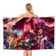thumbnail image 1 of Demon Slayer Toalla de playa de secado rápido con diseño temático, regalo para mujeres y niñas, ideal para cumpleaños, fans, amantes de la música, uso en la playa o al aire libre, 78 × 150 cm, 1 of 6