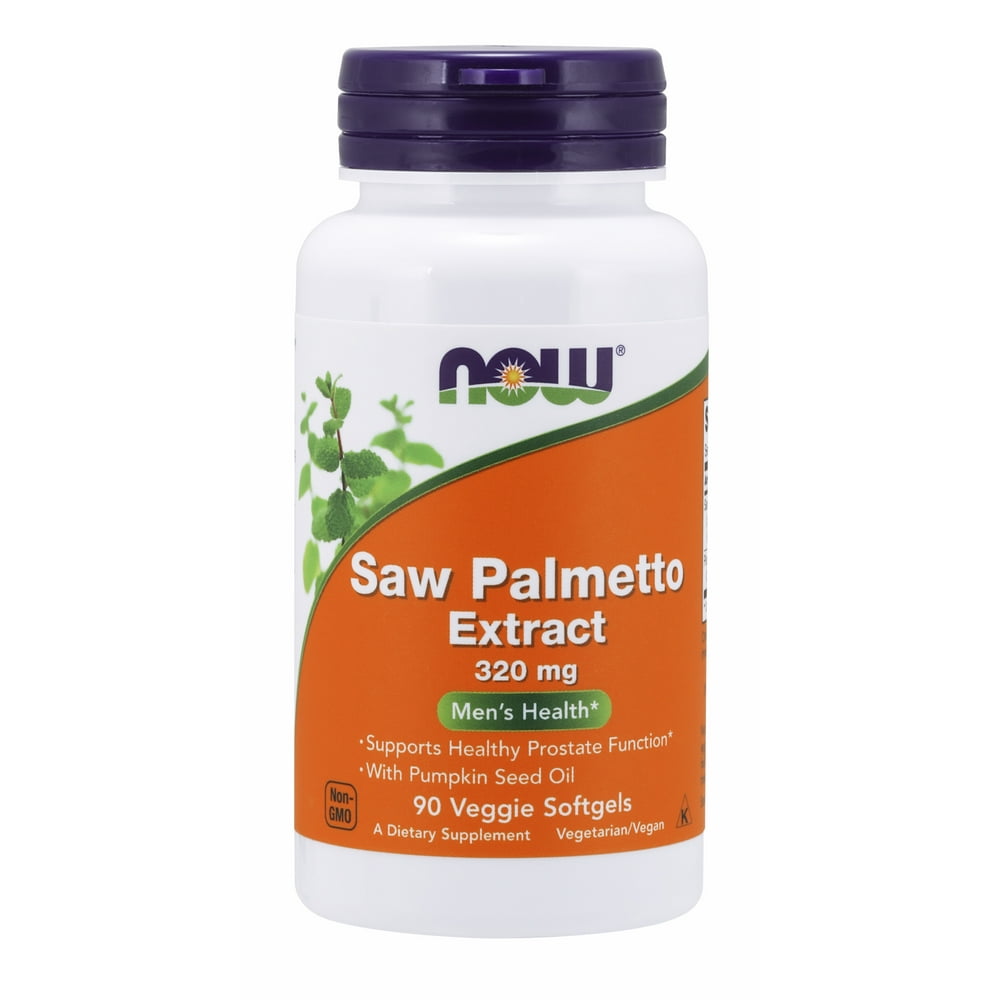 NOW Supplements, Saw Palmetto Extract 320 mg with Pumpkin Seed Oil, Men's Health*, 90 Veg