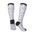 thumbnail image 4 of Fotbe Floral Butterfly print Women's Men's Novelty Crew Socks Cotton Socks Knee High Socks for Walking,Running,Nurses,Pregnancy, 4 of 9