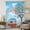 Blue, variant on Let's Go Camping Sheer Curtains 45" Long, Modern Camper Van Trees Blue Sky Light Filering Curtains, Breathable Simi Curtain Privacy Drapes for Kitchen Bathroom Lightweight Small Window Treatment