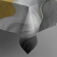 thumbnail image 5 of Black and Gold Marble Glitter Streaks Pattern Square Tablecloth,Waterproof Square Table Cover,Wipeable Spillproof Washable Table Cover for Home Kitchen Party Decor 42"X42"(107x107cm), 5 of 6