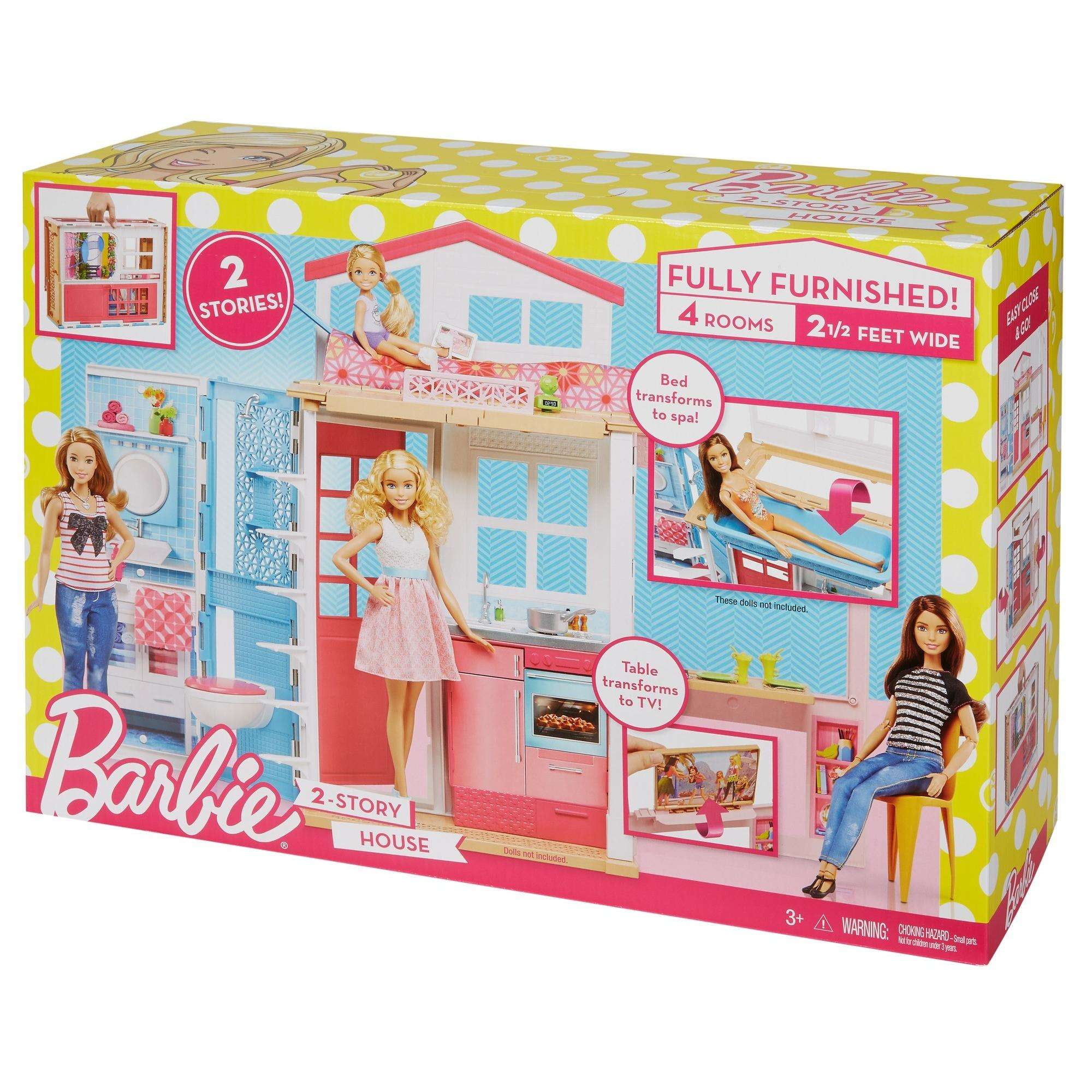 barbie 2 story house walmart