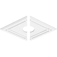 thumbnail image 2 of 30"W x 20"H x 5"ID x 10 1/2"C x 1"P Diamond Architectural Grade PVC Contemporary Ceiling Medallion, Two Piece, 2 of 11