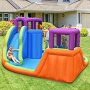 Infans Bountech 6 in 1 Inflatable Dual Slide Water Park Climbing Bouncer Without Blower