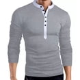 thumbnail image 1 of Playera Cuello Mao Moda Slim Fit Casual Manga Larga Xsh, 1 of 8