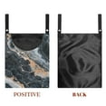 thumbnail image 7 of ZIATUBLE Marble Sreipes Clothespin Bag with Clothespins Heavy Duty Clothespin Bag for Clothesline Outdoor 2 Pieces Set Portable Wardrobe Clothes Storage Organizer Closet with Hanging Rack, 7 of 7