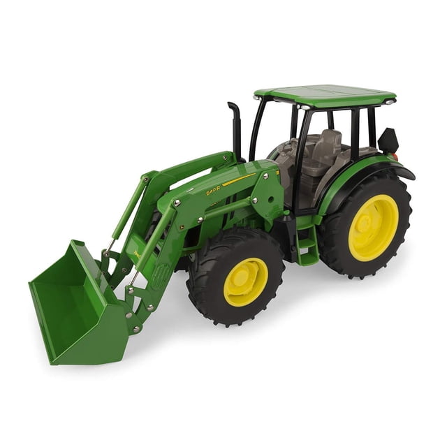 TOMY Tractor John Deere 5125R 1/16 con Cargador Juguete para Niños de 3 a 12 Años