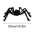thumbnail image 2 of Giant Halloween Spider Decoration, Large Fake Spider With Hairy Texture, Scary Prank Prop For Indoor Outdoor Party Yard, 2 of 8