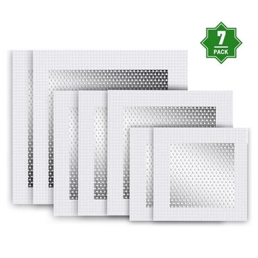 Fixdono Drywall Repair Kit 7PCS, 2/4/6 inch Dry Wall Repairs Patch with Extended Self-Adhesive Mesh