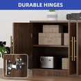 thumbnail image 5 of ModFusion 70" Fluted TV Console with 4 Storage Doors, Suitable for TVs Up to 80 Inch, Modern Media Cabinet for Living Room and Apartment, Walnut, 5 of 10