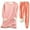 Orange, variant on YUGYXL Thicken Sweatsuits for Women 2 Piece Plus Size Puffer Fleece Sherpa Outfits Casual Solid Color Round Neck Sweatshirt and Sweatpants Winter Set Gift for Family