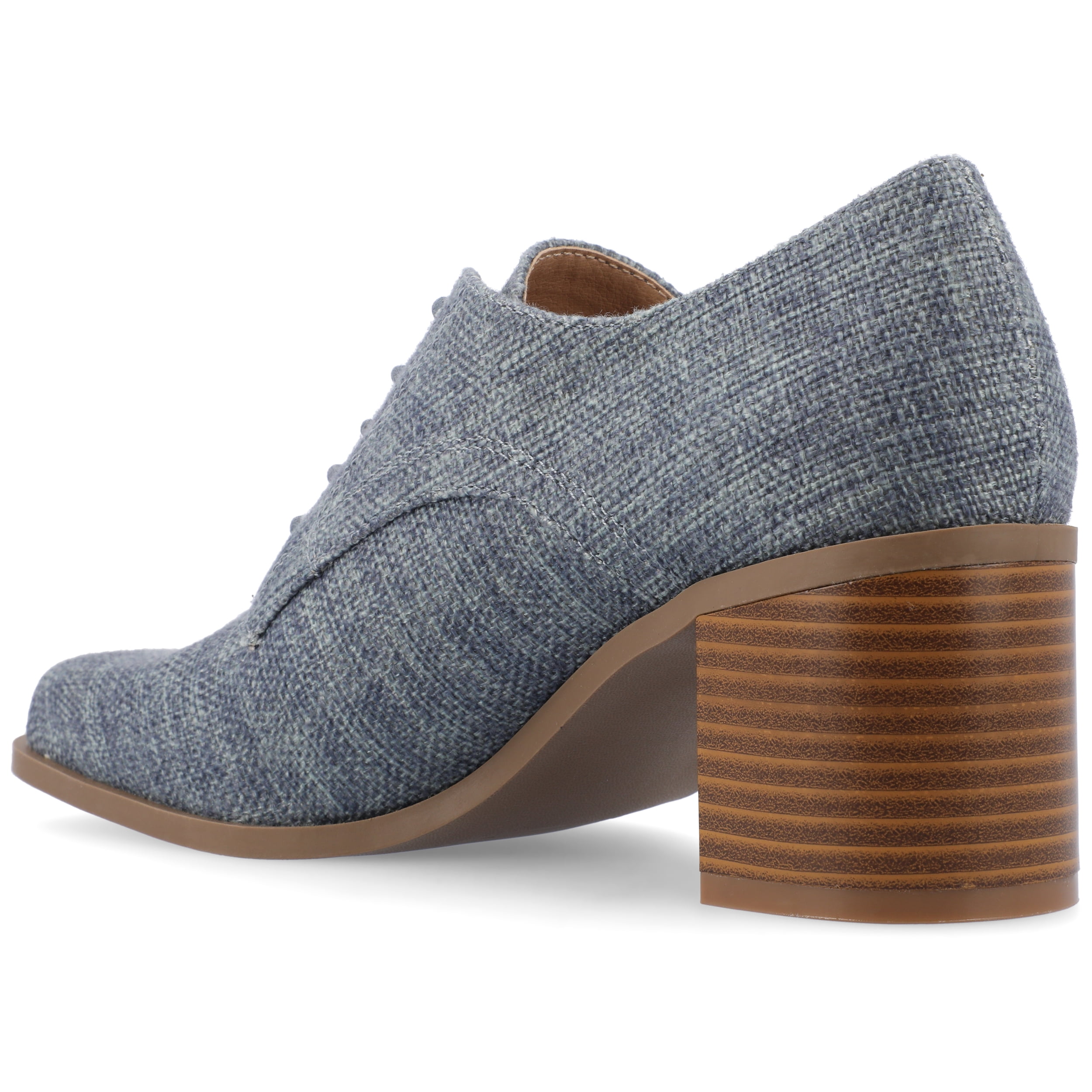 Journee Womens Sylvan Lace Up Square Toe Pumps