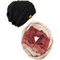 thumbnail image 1 of Winter Warm Knitted Infinity Scarf and Beanie Hat Set, 1 of 8