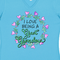 thumbnail image 4 of Inktastic I Love Being a Great Grandma- Circle of Hearts Women's V-Neck T-Shirt, 4 of 5