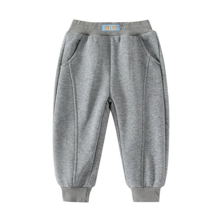 

EnJoCho Toddler Pants Child Boys Girls Patchwork Fashion Solid Thick Warm Sport Pants Trousers Outfits Clothes Pants Size 12 Compression Pants for Kids Toddler Sweats