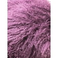 thumbnail image 2 of HomeRoots 334363 Purple Tibetan Lamb Pillow, 2 of 2