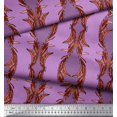 thumbnail image 3 of Soimoi Poly Georgette Fabric Stripe & Ogee Damask Decor Fabric Printed Yard 42 Inch Wide, 3 of 3