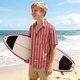 thumbnail image 6 of WRKEKC Boys Button Down Shirt Floral Print Short Sleeve Casual Camp Shirt for 3-15 Years Lightweight Woven, 6 of 8