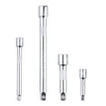 thumbnail image 2 of 4pcs Extension Bar Set 1/4 3/8 Drive Ratchet Socket Extender Hand Adjustment Tool Extension Socket Drive Hand Tool (Silver), 2 of 6
