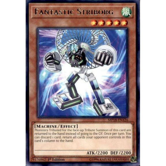 YuGiOh 2018 Mega-Tin Mega Pack Rare Fantastic Striborg MP18-EN126