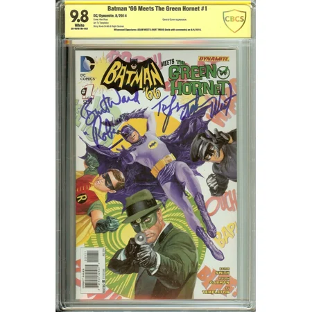 Batman '66 Meets The Green Hornet #1 CBCS 9.8 Signature Series - Signed by Adam West & Burt Ward