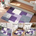 thumbnail image 6 of Abstract Purple Front Door Rugs 2x3 ft White Gray Gradient Graffiti Color Block Small Rug for Entryway Non Slip Washable Bathroom Door Mat Absorbent Floor Mat for Indoor Entrance, 6 of 9
