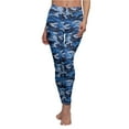 thumbnail image 6 of Blue/Black Camo Women's Casual Leggings - Camo Color Code 0051, 6 of 7