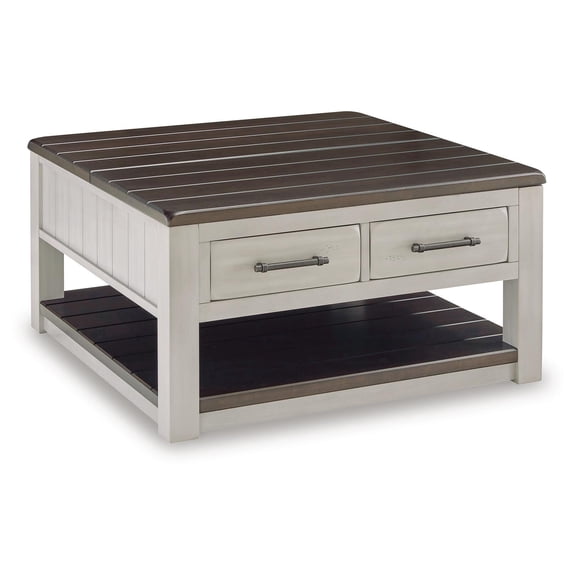 Signature Design by Ashley Darborn Lift-Top Coffee Table, Gray & Brown