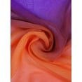 thumbnail image 3 of INSPIRE CHIC Women's Scarf Chiffon Silky Gradient Color Lightweight Long Wrap Shawl Orange Purple, 3 of 7