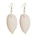 thumbnail image 2 of Jiaroswwei Tree Leaf Shape Alloy Hollow Bright Dangle Hook Earrings Fashion Jewelry for Wedding, 2 of 8