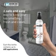 thumbnail image 5 of Odorcide Loo-Dini White Linen 8oz Toilet Spray & Bathroom Spray – Use This Bathroom Spray Odor Eliminator Before You Go – Poop Spray For Toilet and Bathroom Air Freshener & Bathroom Deodorizer, 5 of 6