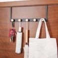 thumbnail image 4 of Matsuzay Ganchos colgantes para llaves montados en la puerta, colgador de toallas, soporte para bolsa de ropa de hierro, estante de Cocina y Comedor Blanco, 4 of 6
