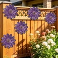 thumbnail image 5 of Spring Garden Decor Outdoor Wall Decor Iron Metal Daisys Wall Hanging for Patio Courtyard Fence Balcony Living Room Bedroom Indoor Outdoor Home Ornament Housewarming Gift, 5 of 6