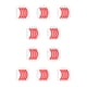 thumbnail image 1 of Soidarity Recambios para rizador de pestañas, almohadillas de repuesto flexibles coloridas, superficie lisa de goma, reemplaza la tira adhesiva roja rojo (cuatro) 10piezas Soidarity CBP344386, 1 of 4