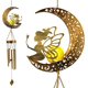 thumbnail image 1 of Campanas de viento solares Moon Fairy al aire libre, decoraciones navideñas para jardín al aire libre, 2022 para todas las mamás/mujeres/abuela/hija/tía/amiga/esposa, regalo de c, 1 of 5