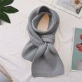 thumbnail image 2 of Bovemsi Scarf for Women Warm Solid Color Autumn And Winter Patch Versatile Fashionable Knitted Sweater Scarf, 2 of 3