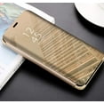 thumbnail image 5 of case for Samsung Galaxy F62 Makeup Mirror Phone Case, Galaxy M62 Luxury Clear View Smart Window Screen Display Case Support Wireless Charging Flip Phone Cover for Samsung Galaxy F62 5G QH Gold, 5 of 11
