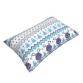 thumbnail image 3 of LNWH Rectangle Pillow Cover, Winter Snowflake Blue Style Cushion Covers Pillowcase for Couch Bedroom Sofa, 16"x24", 3 of 7