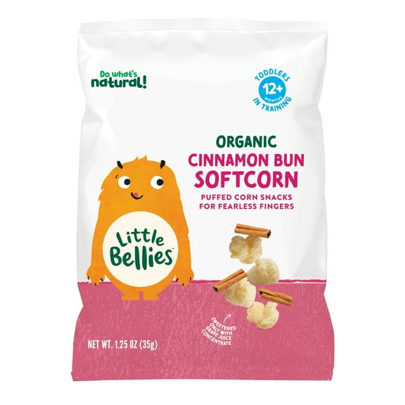Little Bellies Organic Cinnamon Bun Softcorn 1.25 oz