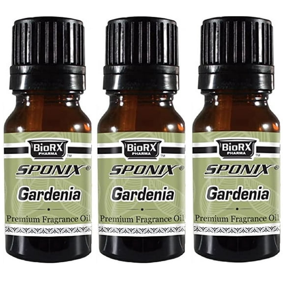 Gardenia Fragrance Oil 10 ml / 0.33 oz | 100% Pure by Sponix Made in USA Pack of 3
