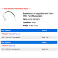thumbnail image 2 of Brake Hose - Compatible with 1989 - 1992 Ford Thunderbird 1990 1991, 2 of 2