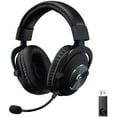 thumbnail image 1 of Restored Logitech G PRO X Wireless LIGHTSPEED Gaming Headset with Blue VO!CE Mic Filter Tech, 50 mm PRO-G Drivers, and DTS Headphone:X 2.0 Surround Sound, 20+ Hour Battery Life, for PC, PS5, PS4, Switch, Black (Refurbished), 1 of 10