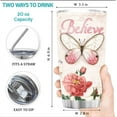 thumbnail image 6 of TheUnifury Personalized Christian Tumblers For Women - Stainless Steel Insulated Tumbler 20oz Motivational Coffee Tumbler - Bible Verse Inspirational Cups - Women Of God Gifts - Believe, 6 of 6