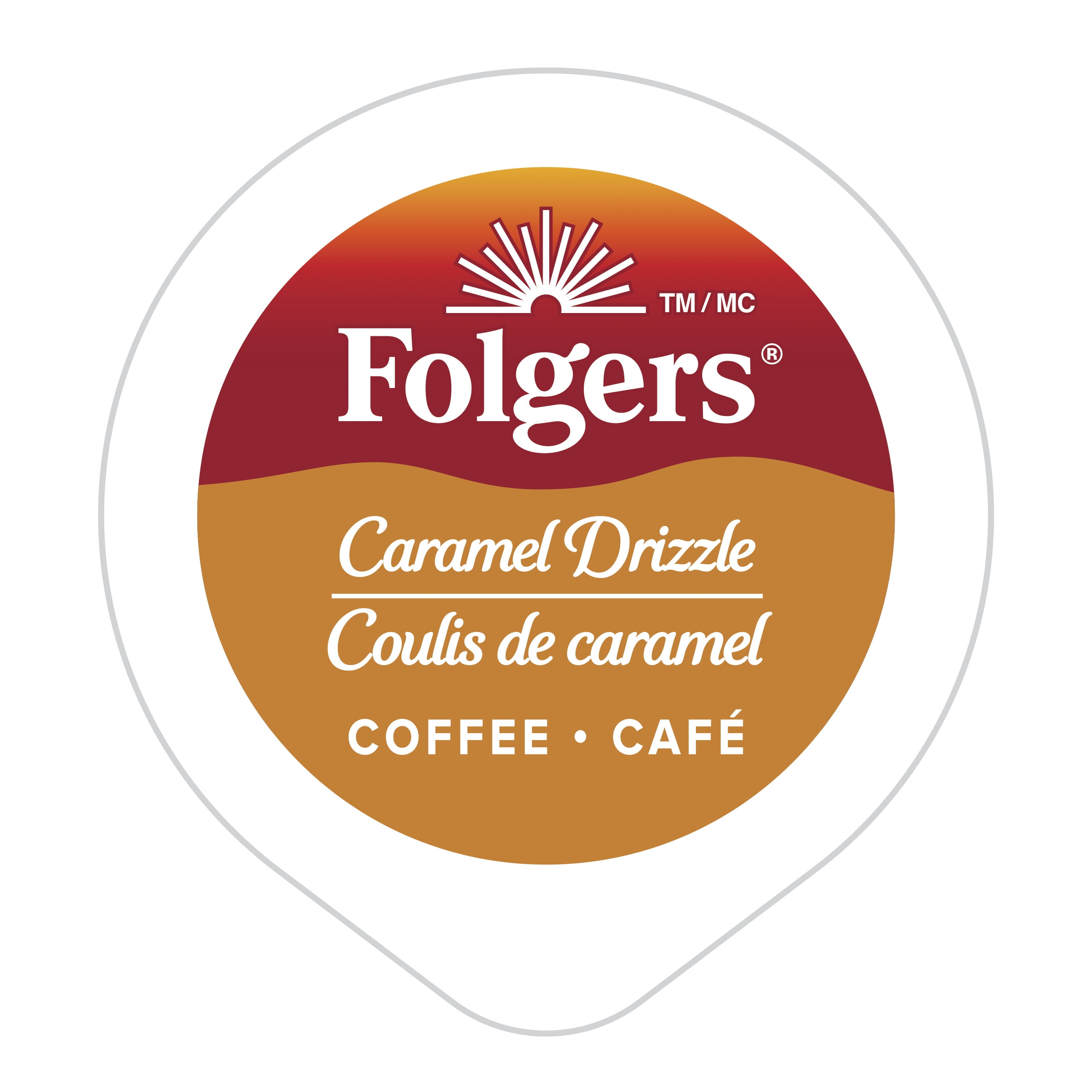 Folgers Caramel Drizzle K-Cup Coffee Pods 30 Pods