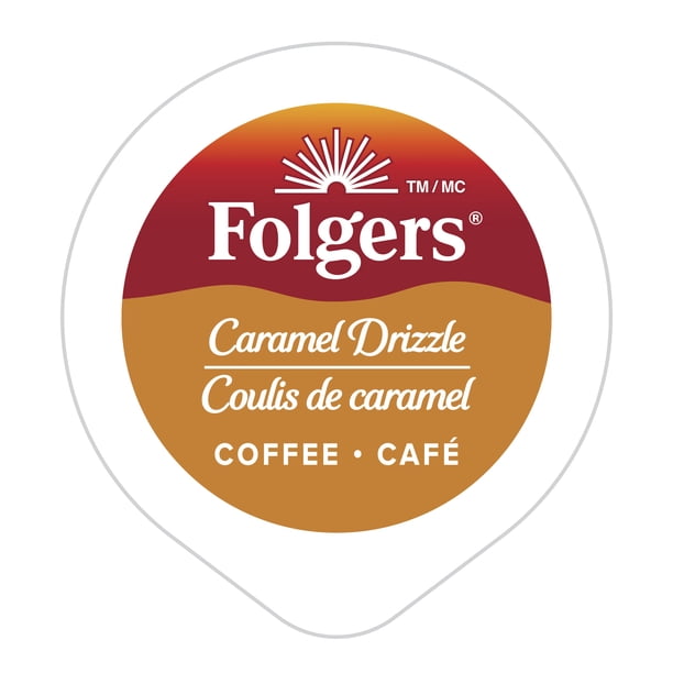 Folgers Caramel Drizzle K-Cup Coffee Pods 30 Pods - Walmart.ca