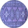 thumbnail image 1 of Ahgly Company Indoor Round Persian Blue Traditional Area Rugs, 3' Round, 1 of 4