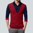 thumbnail image 2 of LIaqionyy Big and Tall Long Sleeve for Men Pullover Collared Button down Fashion Business Tops Clothes, 2 of 6