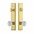 thumbnail image 3 of Grandeur Fifth Avenue Tall Plate Single Cylinder One Piece Knobset with Versailles Knob, 3 of 6