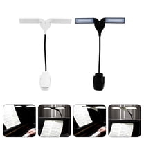 EXHUMKY Clip Stand Light Iron White 2Set 21.1X2.2X2.2in